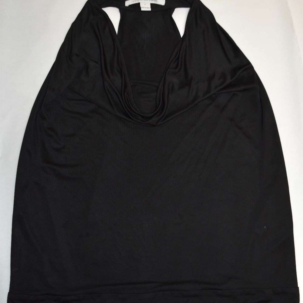 Diane Von Furstenberg Black Top. Size L. Pre-Owned